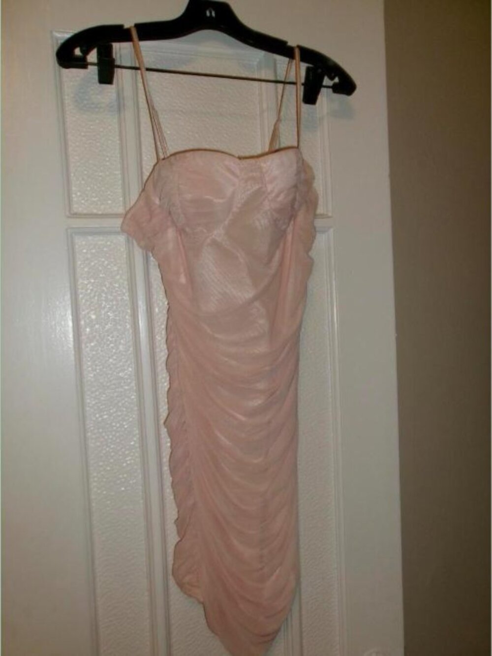 superdown Tamzin Ruched Bodycon Mini Dress Nude Blush M Revolve